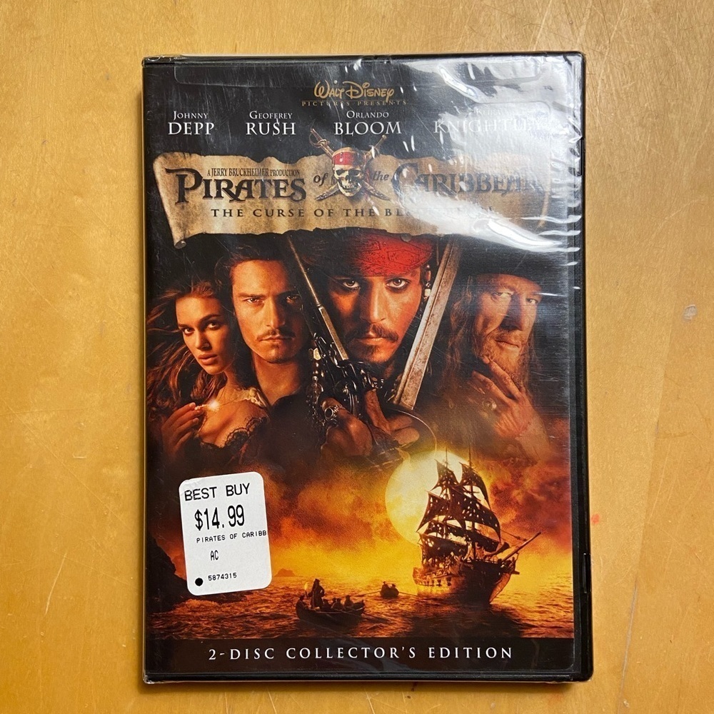 Pirates of the Caribbean The Curse of the Black Pearl DVD NWT